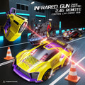 New remote control car parent-child interactive infrared gun shooting set toy car multiplayer battle electric vehicle for boys and girls