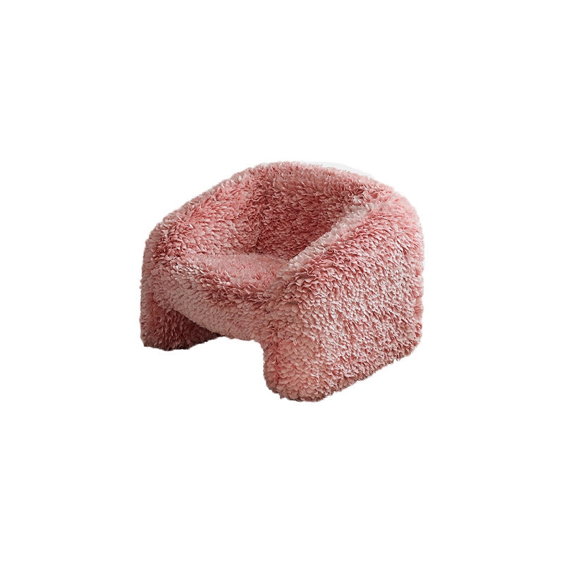 Nordic designer pink petal chair - creative artistic living room flower armchair