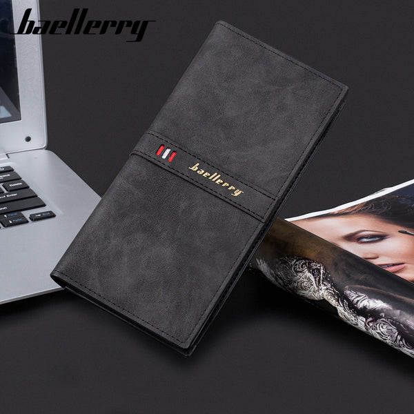 Wallet men's new baellerry casual multi-function anti-theft brush change position card holder business youth wallet