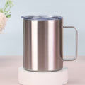 Amazon 304 stainless steel mug 12oz minimalist portable insulated tumbler with handle for home and office - wholesale