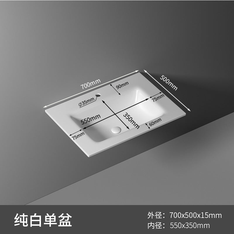 Rock slab hot bending integrated basin toilet seamless rock slab washbasin bathroom taichung basin non-standard corner cutting