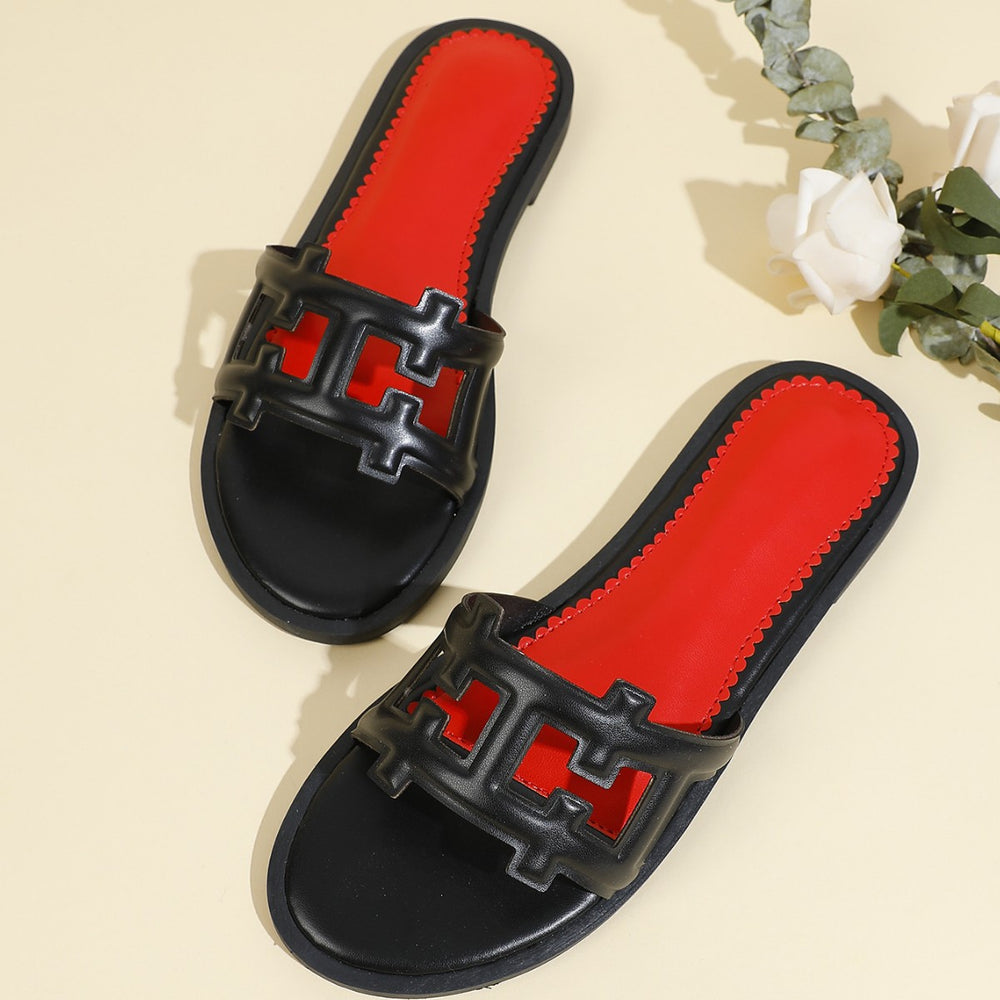 European and american middle eastern hollow-out heeled thong sandals - premium new style slippers for outdoor wear, fun vacation vibes, summer