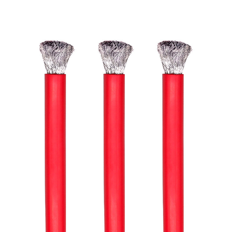 Factory tinned copper core wire, new energy battery silicone wire, extra soft and high temperature resistant silicone wire 68/10AWG connecting wire