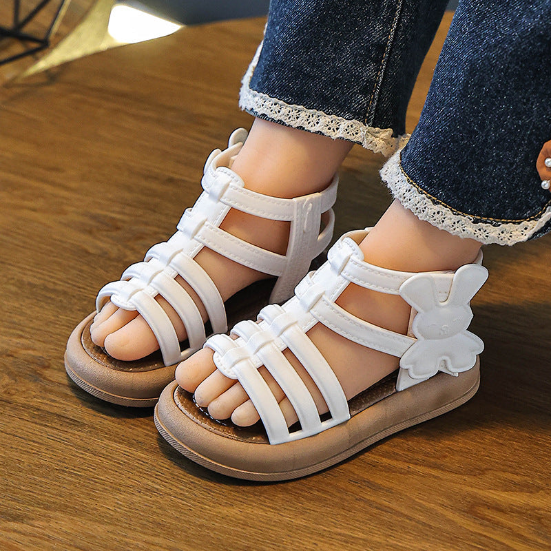 Girls' roman sandals: new korean style fashion for spring/summer  - high-top princess sandals for little girls and children