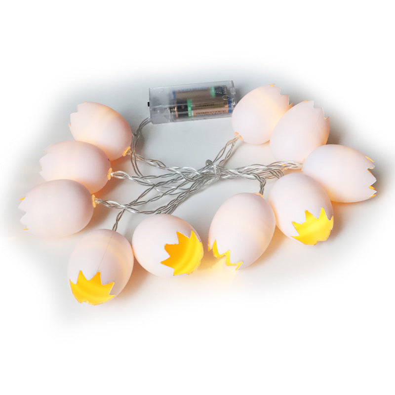 's new Easter decorative LED light string indoor creative shell egg shape battery box LED light string