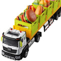 Play house large alloy transport truck large truck toy boy artificial engineering trailer kids car model