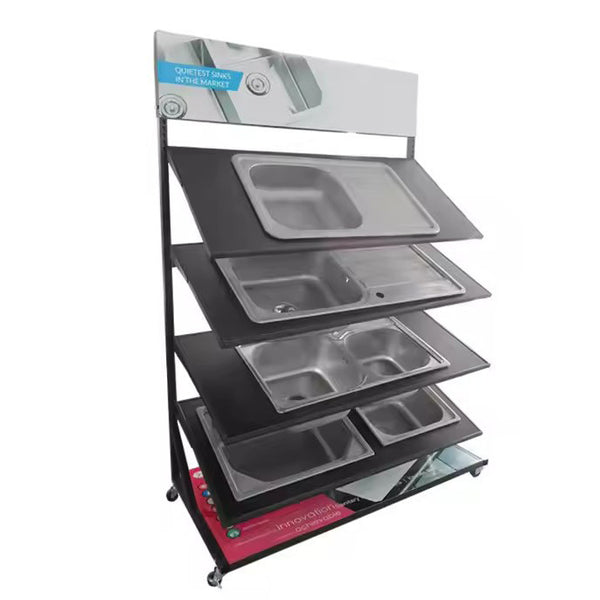 Source Factory Bathroom Washbasin Iron Shelf Kitchen Sink Washbasin Vegetable Basin Storage Display Stand