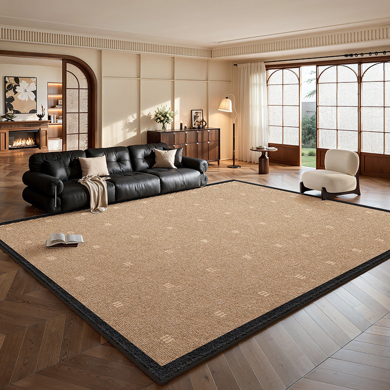 Vintage-inspired area rug for living room, new thickened retro irregular shaped bedroom sofa mat, waterproof, washable, and wipeable