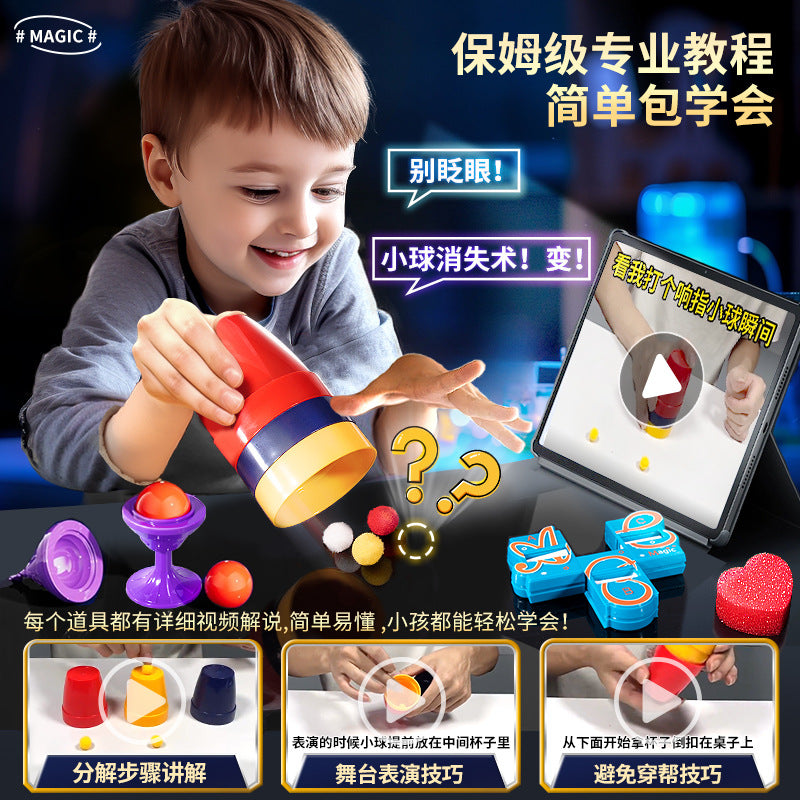 Kids' magic trick gift box set - amaze your friends with premium magic toys for boys and girls - perfect birthday gift!