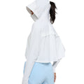 Original yarn cool ice silk sun protection clothing for women, outdoor cooling, breathable, uv protection, zipper hooded sun protection clothing upf50+