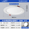 All-aluminum model | 8-inch 30w white light | opening 19-22cm