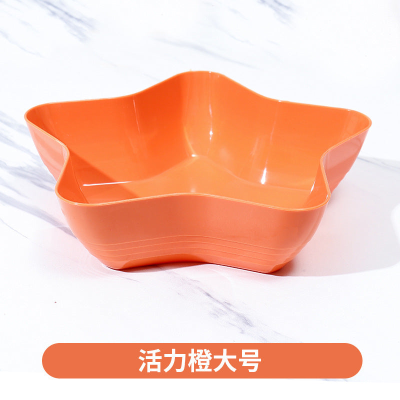 Cute star-shaped fruit and snack plate - perfect for home, living room, coffee table - dried fruit, candy, and fruit storage