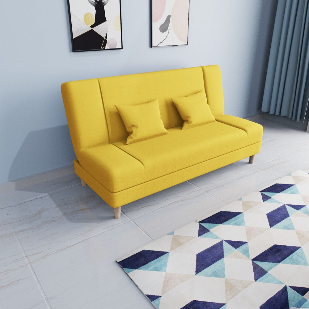 Multifunctional sofa bed - convertible fabric sofa, easy-to-assemble single sofa bed for living rooms, rental properties, and small apartments
