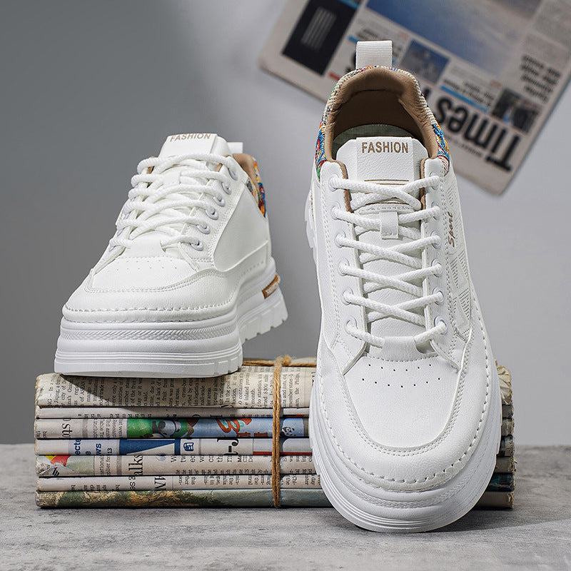 Popular men's shoes springniche style original easiest for matchcasual sneakers men's sports thick sole heightening xiaobai trendy shoes