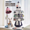 wholesale aerospace rocket model storage parking lot car kids toy set boy engineering fleet