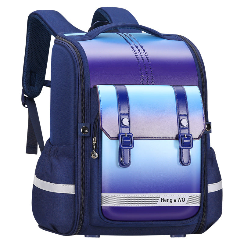 Elementary school backpack for boys and girls, large capacity, pressure-reducing, spine-protecting all-in-one backpack for grade 3