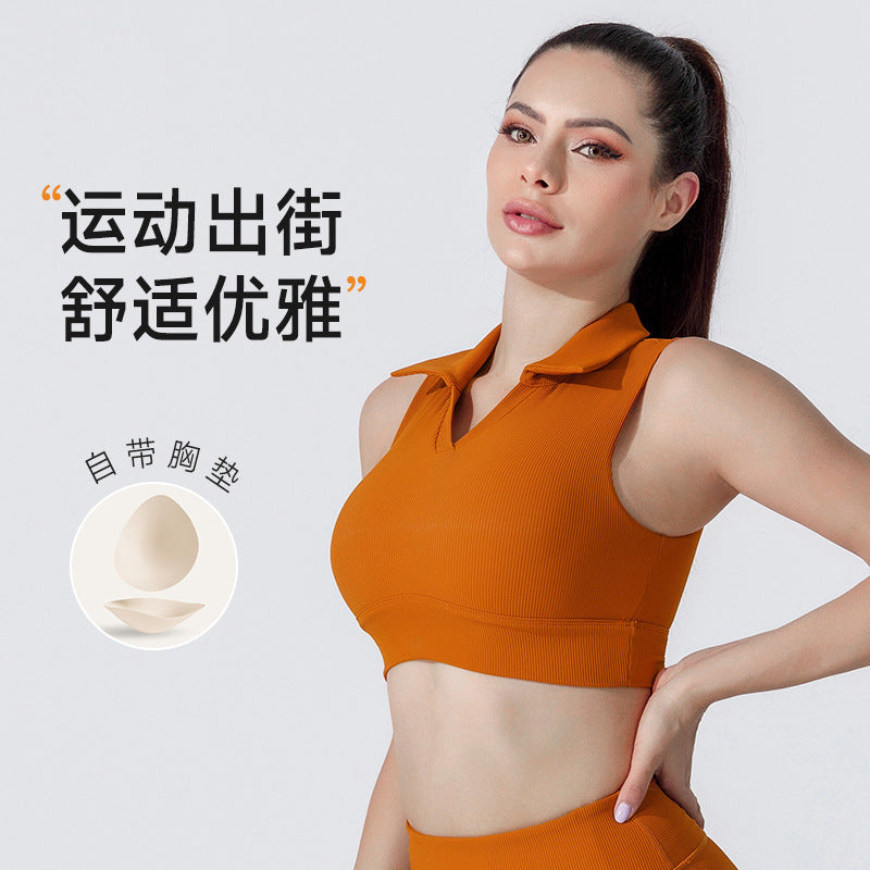 Custom fashion five-point shorts yoga outfit set for women - activewear two-piece set with sports bra and compression leggings - made-to-order
