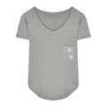 Women's t-shirt,  summer new arrival: v-neck, designer inner layer top, asymmetrical hot girl style, pure & sultry short sleeve top
