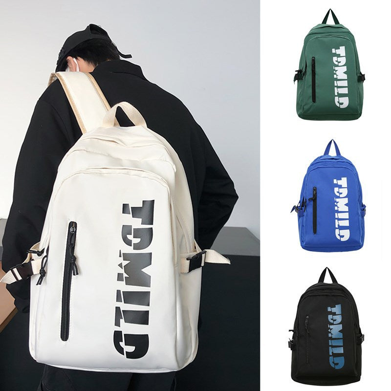 New trendy fashion backpack, the same for men and women, Korean version of campus student schoolbag, large-capacity Japanese computer backpack