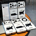 Couple glasses bear suitable for apple 18promax mobile phone case polka dot english label iphone17 soft case 16