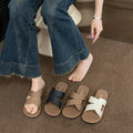 Summer new arrival: cross-strap everyday beach sandals - trendy, versatile, lightweight, and stylish beach slippers for women
