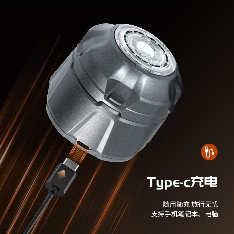 New magnetic detachable rotating blade head shaver - high-power head shaving tool for a clean shave - self-haircutting clipper