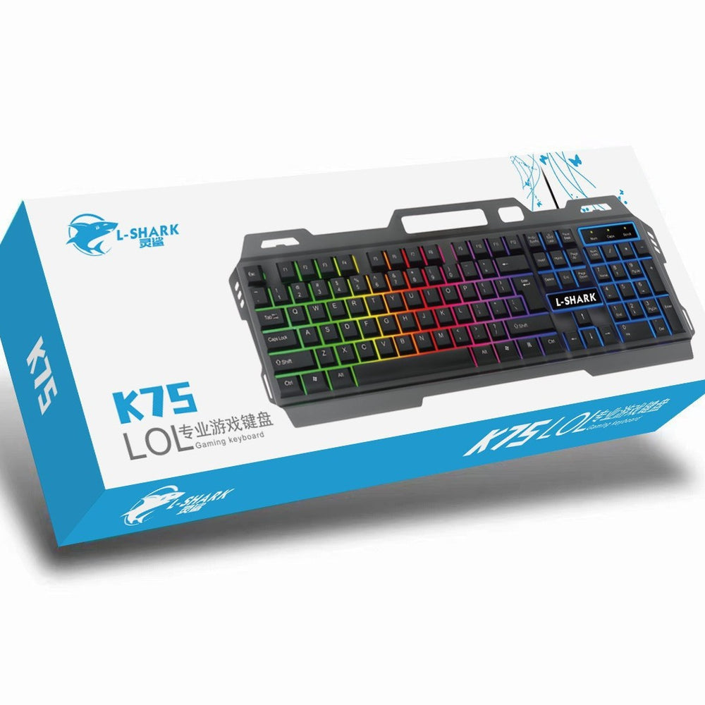 Lingsha t750 mechanical feel keyboard & mouse combo - wired metal keycap set for gaming, office, and desktop use