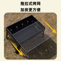 Zibo bbq black steel bbq grill - heavy-duty, foldable, portable, and easy-to-carry outdoor bbq grill