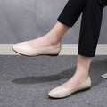 Flight attendant work shoes - women's flat casual shoes - comfortable for long hours - low heel, low cut professional shoes