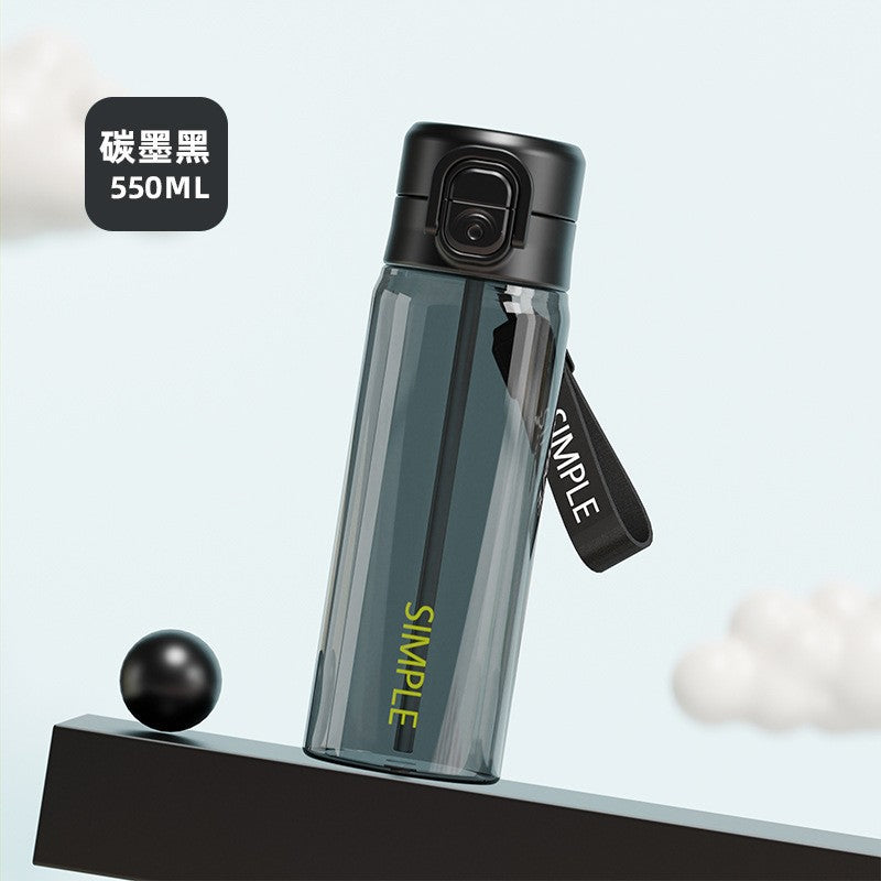 Here are a few options, depending on the specific nuance you want to convey:  **option 1 (focus on functionality):**  "men's sports tumbler 2026 - new portable design for students, perfect for school. includes straw and plastic construction for easy tea b