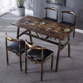 Economical dining table, restaurant stool, hot pot restaurant back chair, fast food table, chair, table and chair suit combination horn chair