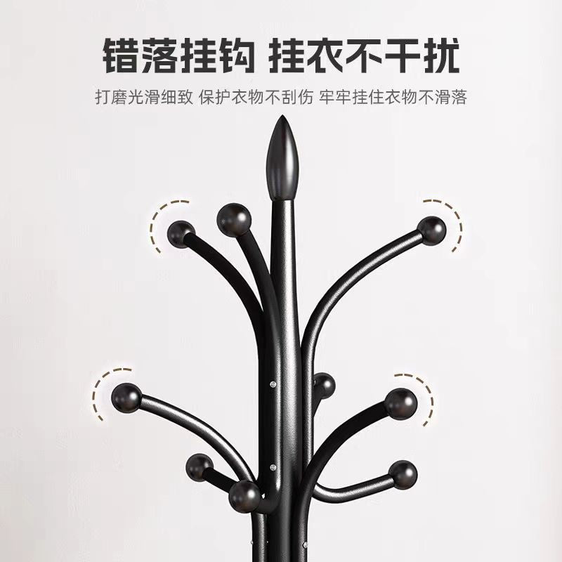 Iron style coat rack accessible luxury bedroom clothes drying rack floor-standing vertical clothes rack hanging bag for home simple shelf