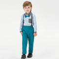 Wholesale autumn new arrivals: kids' long-sleeve shirt & dark trousers set - direct from the source, customizable for export