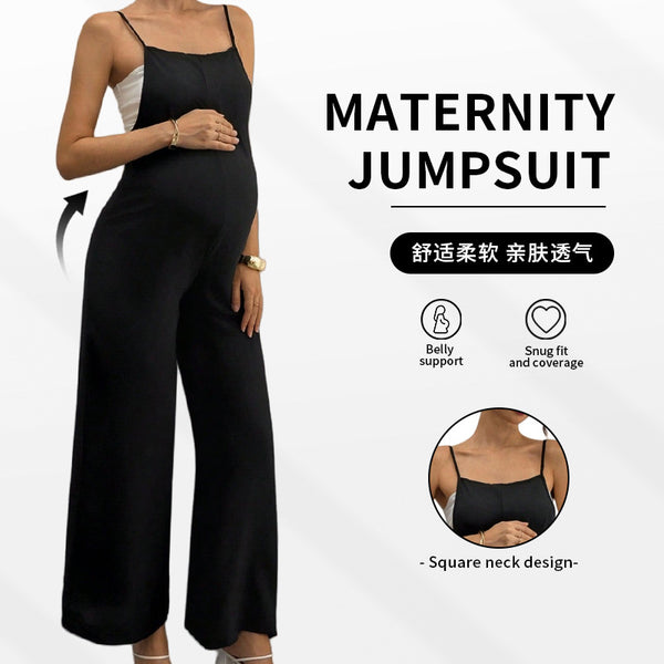 2025 autumn new  European and American suspender maternity jumpsuit  loose casual fashion maternity jumpsuit