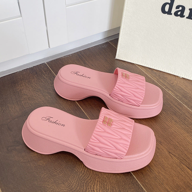 2026 new arrival: popular chunky sole slides for women - summer outdoor wear, non-slip, fashionable, versatile sandals & slides - wholesale for export