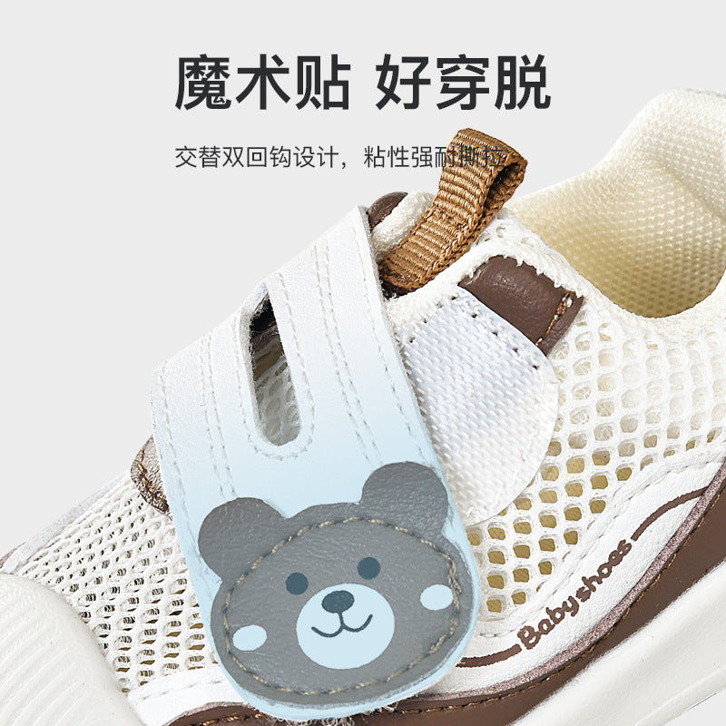 Baby sandals for boys, summer first walker shoes, 0-1-2 years old infant anti-slip soft sole mesh shoes for babies and toddlers, baby girl shoes