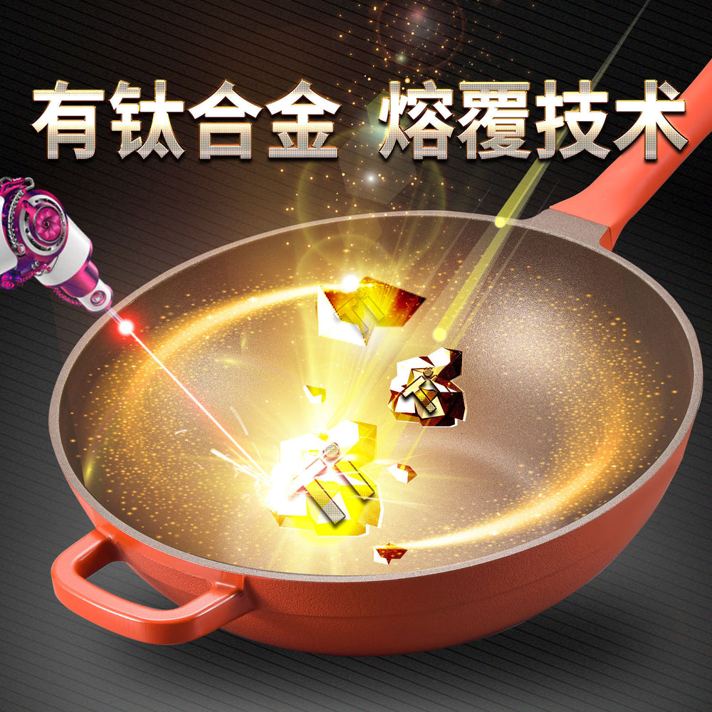 Cindy coco clay pot - non-stick, induction compatible, no-coating wok
