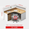 L-shaped single seat [including cabinet]