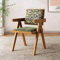 Used wabi-sabi style light luxury solid wood chair chandigarh home chair retro armchair stool high back dining chair