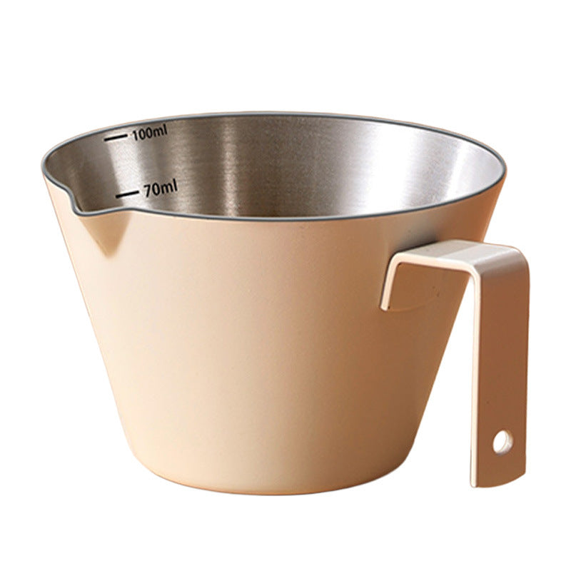 Coffee liquid extraction cup stainless steel measuring cup with scale liquid cup latte art cup milk foam cup coffee cup coffee utensils
