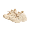 Vancahao hiking shoes kids flyknit coconut shoes  autumn new girls' breathable casual shoes for mid-to-large children