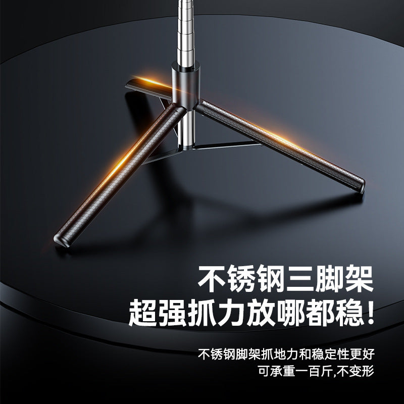 r7l selfie stick 1.7m handheld stabilizer anti-shake r7l telescopic bluetooth remote fill light phone holder