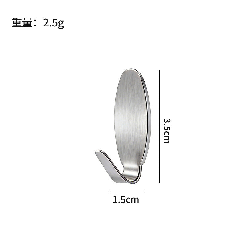 Heavy-duty adhesive hooks - no drilling required! perfect for kitchen, bathroom, walls, backpacks. damage-free, 304 stainless steel, high load-bearing capacity