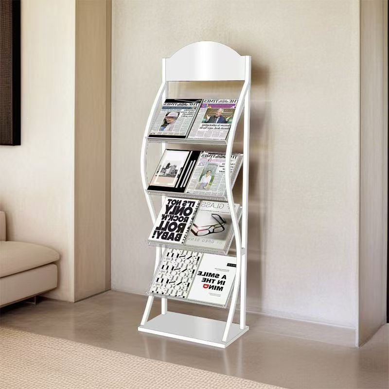 Floor magazine rack, newspaper rack, book rack, display rack, promotional material rack, single page rack, storage rack