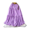 White midi skirt for women, summer  collection: petite-friendly, high-waisted, slimming, flowy, tiered cake skirt