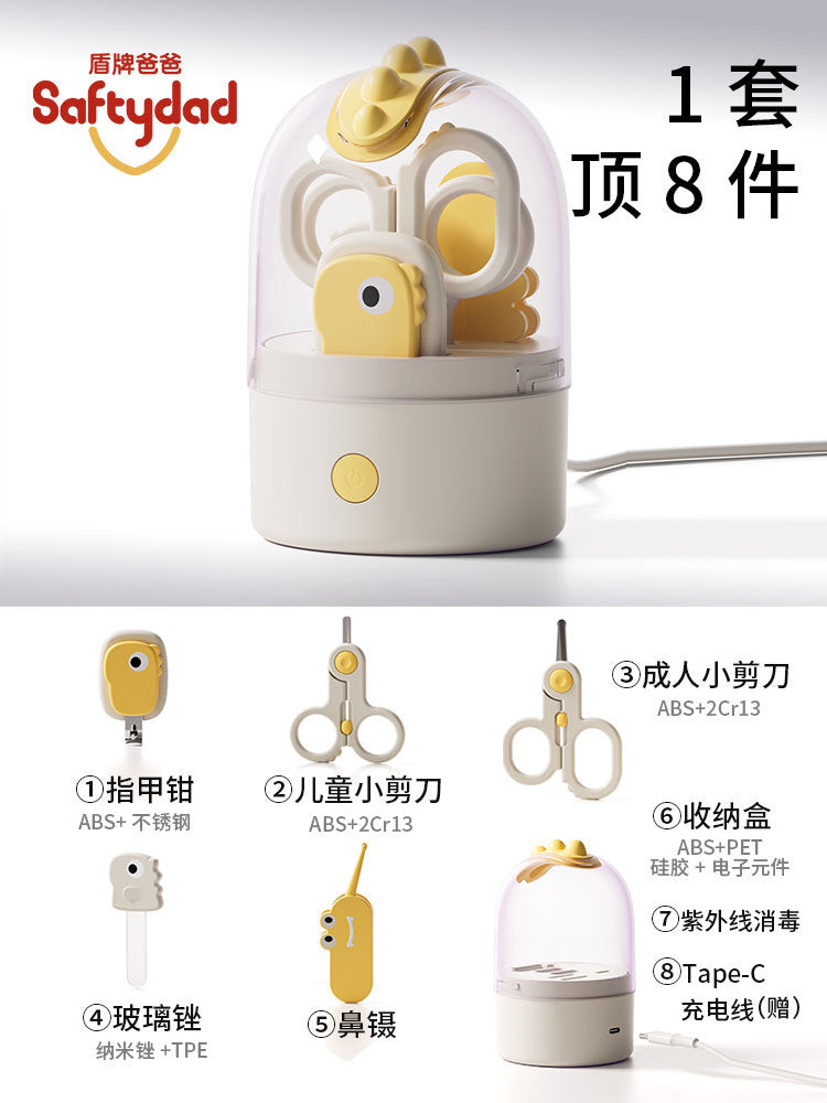Shield dad baby nail clippers - uv sterilized, newborn & infant safe, kids' nail clippers, mom & baby essentials
