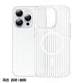 Corrugated lenticular magnetic pc case for iphone 17, magnetic ice mist matte 16 phone case, 14 apple 16 transparent