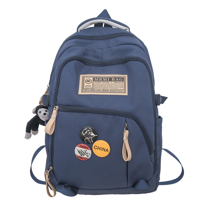 New Student Large Capacity Backpack Computer Travel Bag Lightweight Versatile Backpack High School Student Backpack