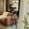 Medieval style floor lamp storage rack all-in-one american retro living room sofa side bedroom bedside solid wood vertical table lamp