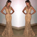 summer new arrivals: european & american style evening gowns for corporate events - long sleeveless sexy v-neck dresses for export